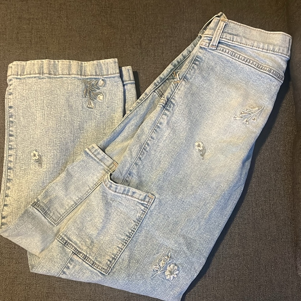 Abercrombie Kids high rise wide leg Regular 9/10 Jeans
